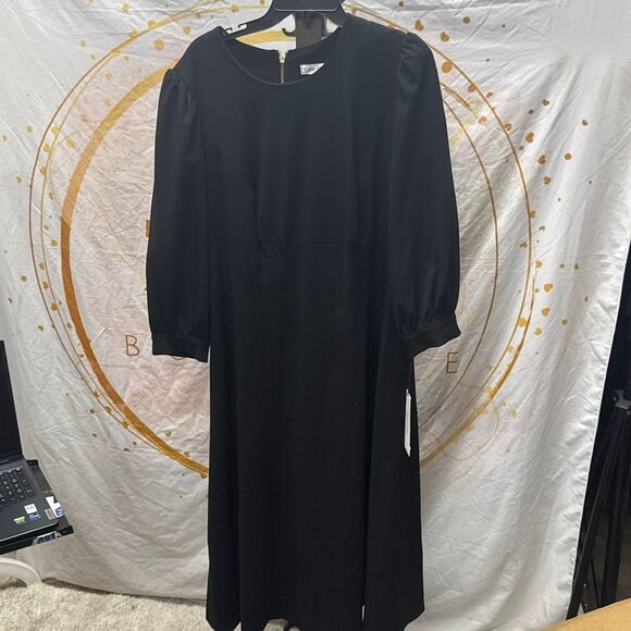 Calvin Klein Womens Plus a-Line Calf MIDI Dress Size 18W - Picture 2 of 4